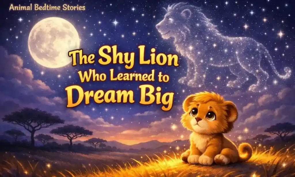 Animal bedtime stories: The shy Lion who learned to dream big