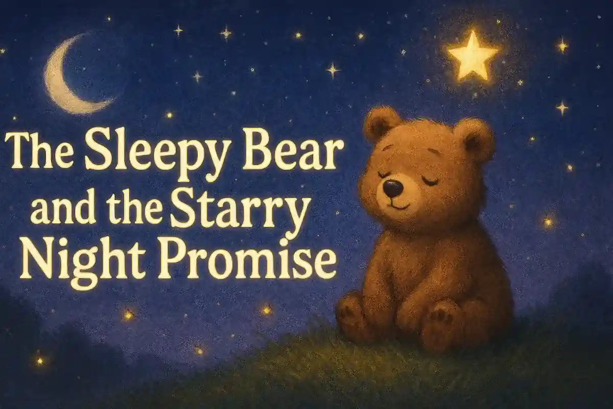 Animal bedtime stories: The sleepy Bear and the starry night promise