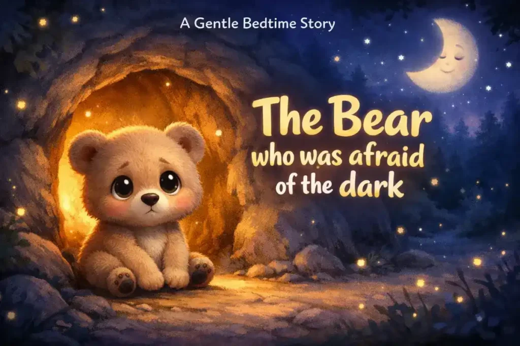 Animal stories for kids: The Bear who was afraid of the dark