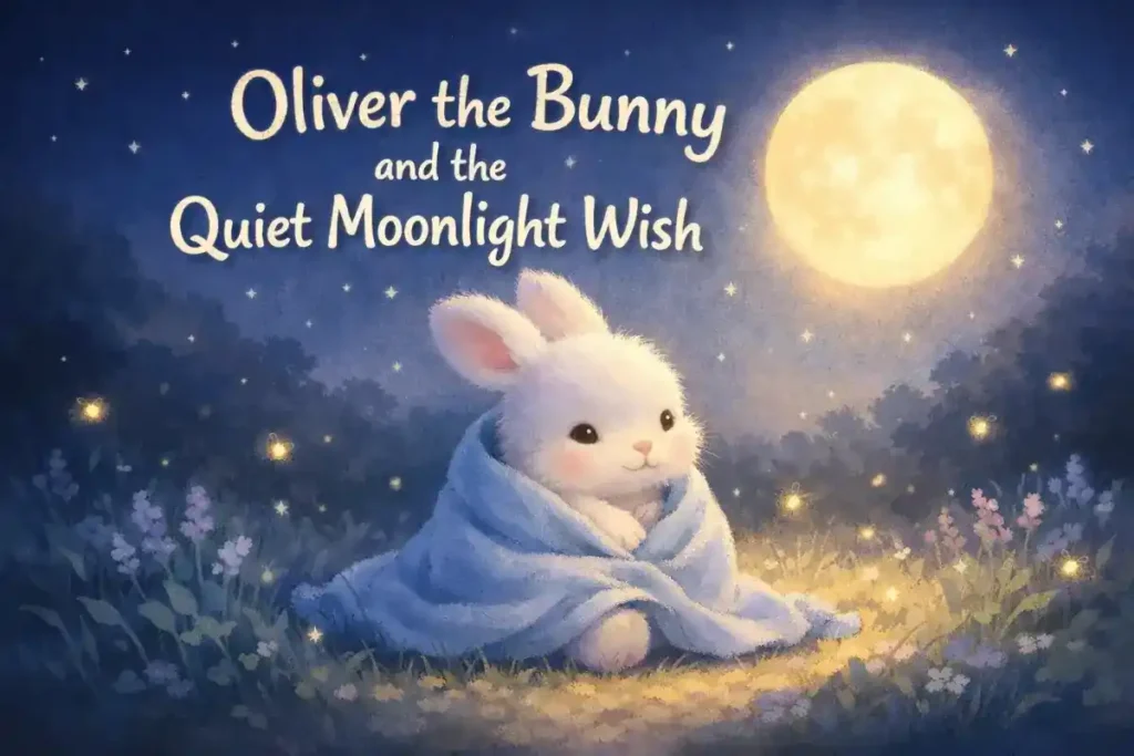 Bedtime Stories for Babies: Oliver the Bunny and the Quiet Moonlight Wish