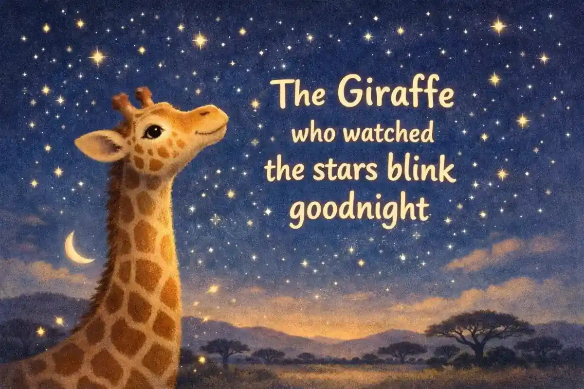 Bedtime animal stories: The giraffe who watched the stars blink goodnight
