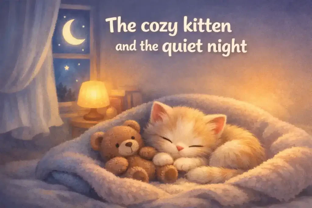 Bedtime stories for babies: The cozy kitten and the quiet night