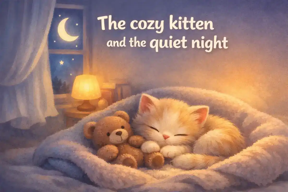 Bedtime stories for babies: The cozy kitten and the quiet night