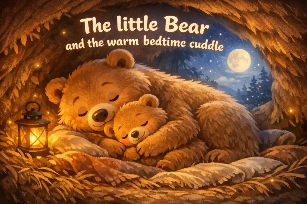 Bedtime stories for babies: The little bear and the warm bedtime cuddle