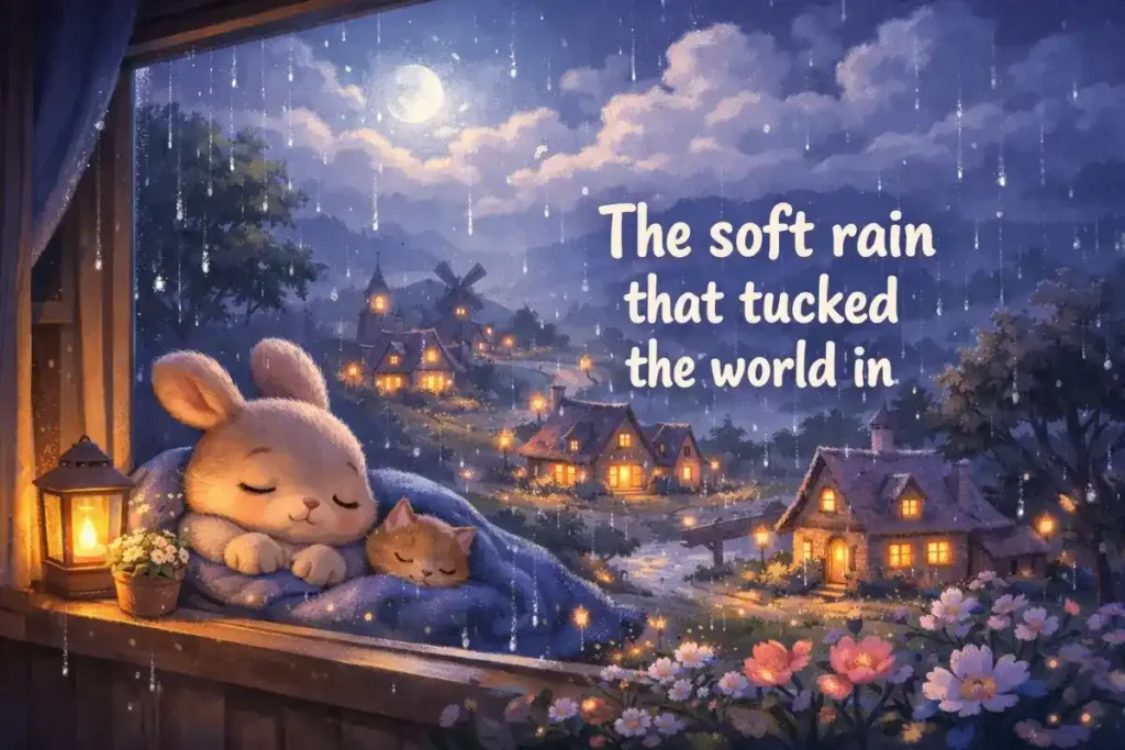 Bedtime story: The soft rain that tucked the world in