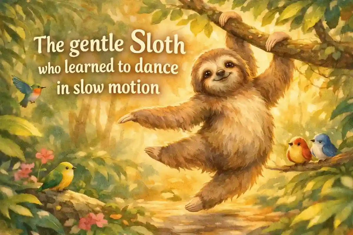 Cute animal stories: The gentle Sloth who learned to dance in slow motion