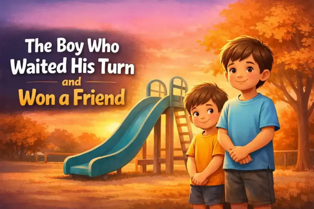 Educational Bedtime Stories for Kids: The Boy Who Waited His Turn and Won a Friend