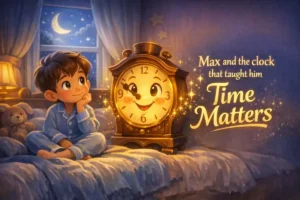 Educational bedtime stories for kids: Max and the clock that taught him time matters