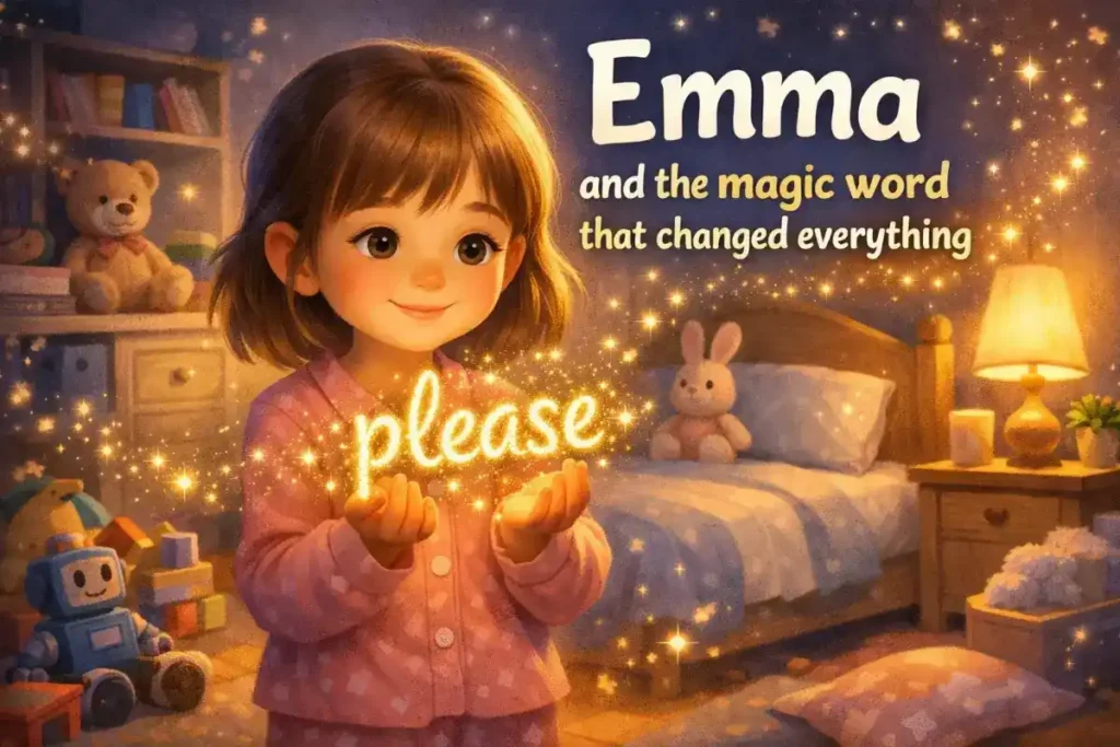Educational stories for kids: Emma and the magic word that changed everything