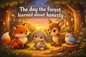 Educational stories for kids: The day the forest learned about honesty