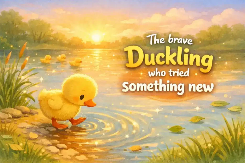 Educational stories for toddlers: The brave Duckling who tried something new