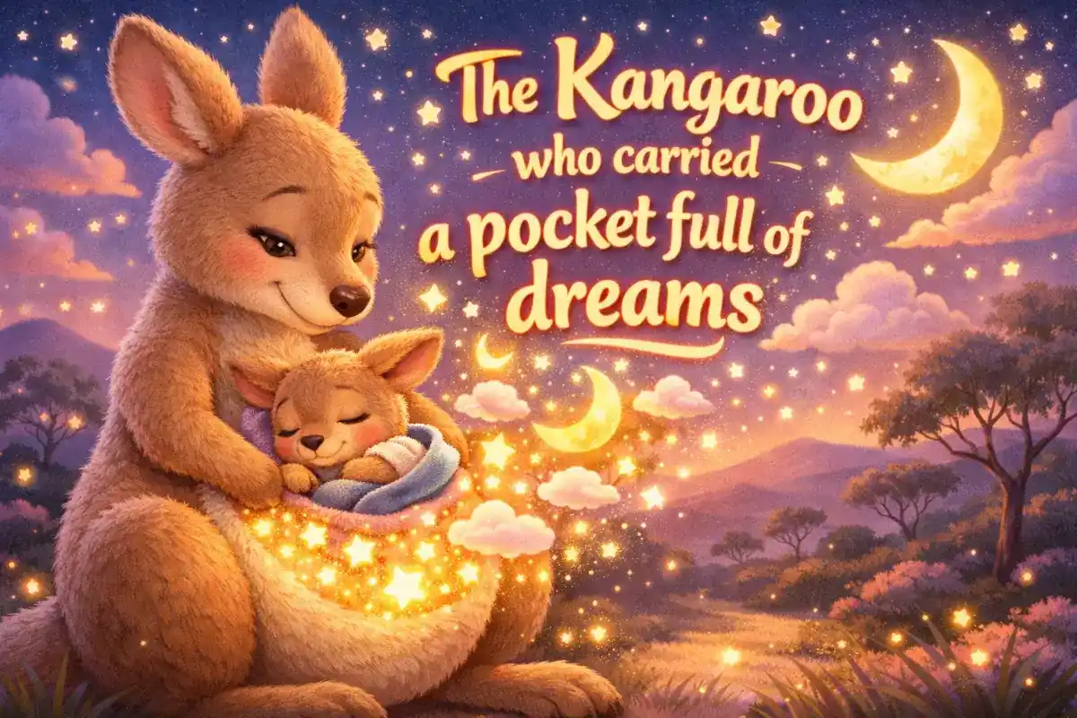 Free bedtime stories for babies: The Kangaroo who carried a pocket full of dreams