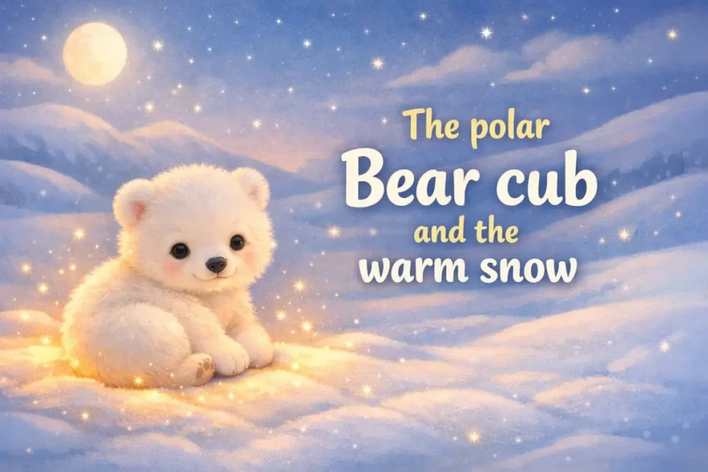 Free bedtime stories for babies: The polar Bear cub and the warm snow