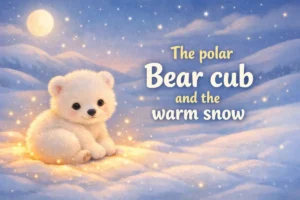 Free bedtime stories for babies: The polar Bear cub and the warm snow