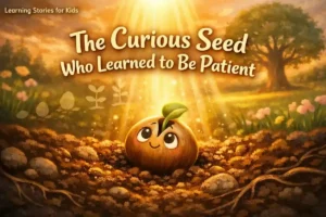 Learning stories for kids: The curious seed who learned to be patient