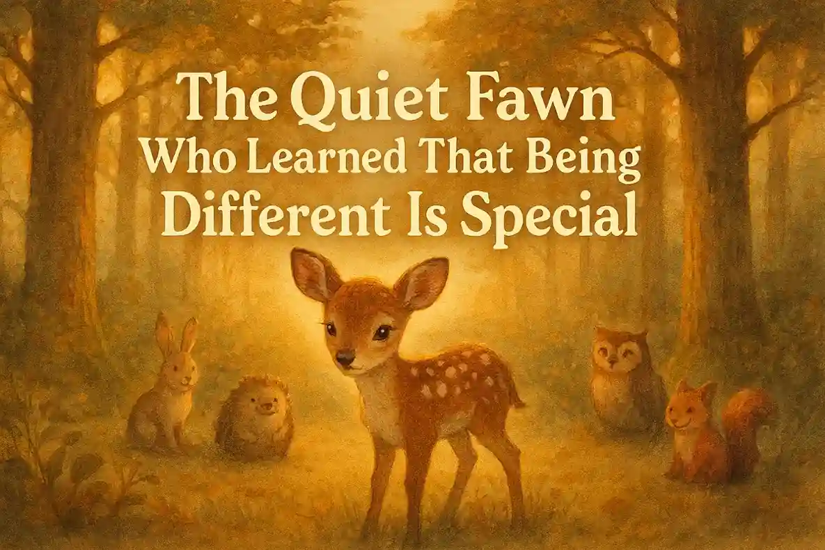 Learning stories for toddlers: The quiet Fawn who learned that being different is special
