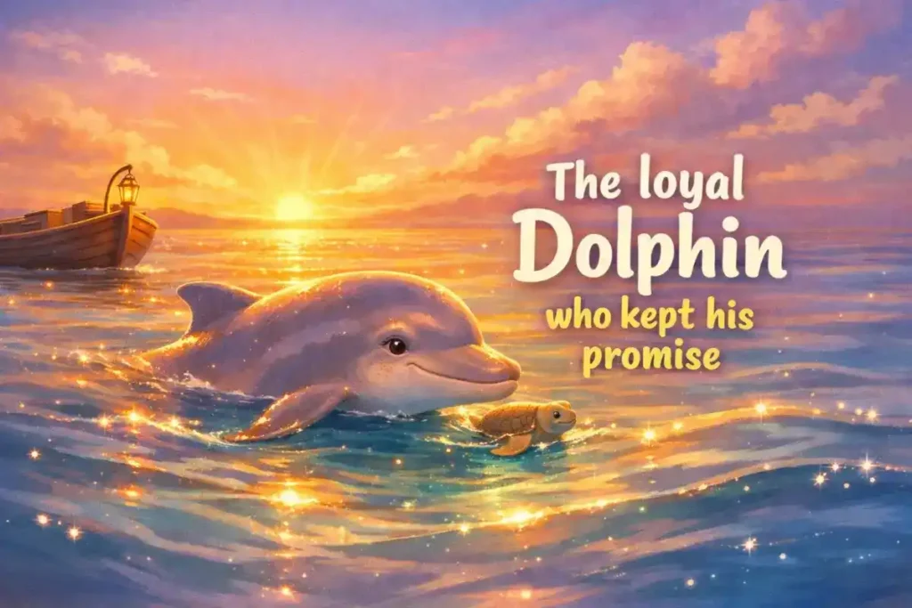 Moral animal stories for kids: The loyal Dolphin who kept his promise