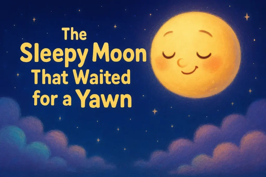 Short Bedtime Stories for Kids: The Sleepy Moon That Waited for a Yawn