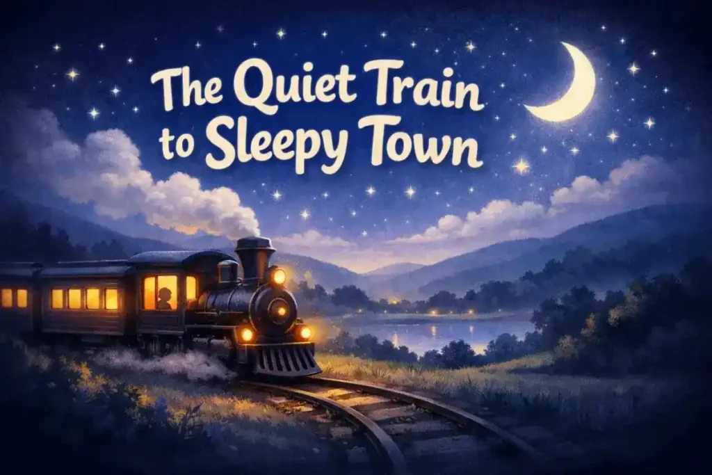 Short bedtime stories for kids: The quiet train to sleepy town