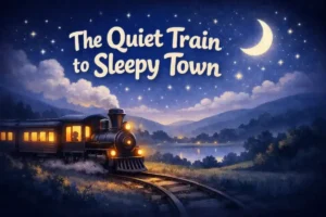 Short bedtime stories for kids: The quiet train to sleepy town