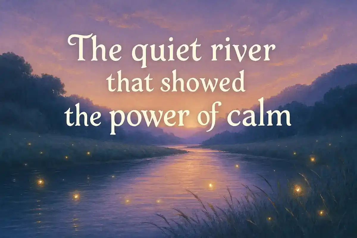 Short educational stories: The quiet river that showed the power of calm