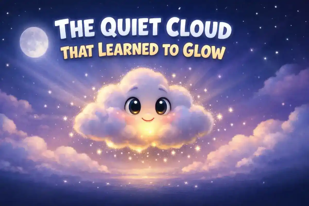 Short stories for kids: The quiet cloud that learned to glow