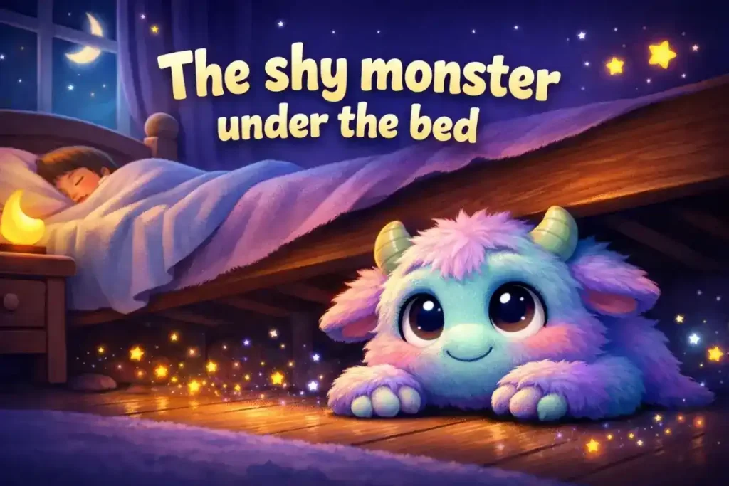Short stories for kids: The shy monster under the bed