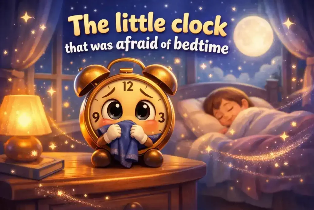 Short story for kids: The little clock that was afraid of bedtime