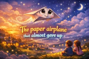 Short story for kids: The paper airplane that almost gave up