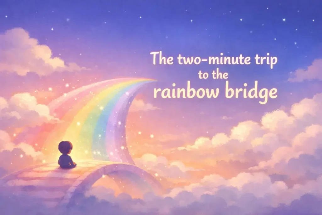 Short story for kids: The two-minute trip to the rainbow bridge