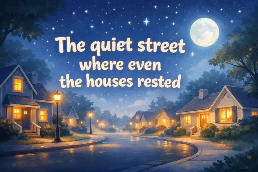 Sleep stories for babies: The quiet street where even the houses rested
