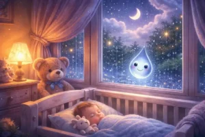 Sleep stories for babies: The tiny raindrop on the nursery window