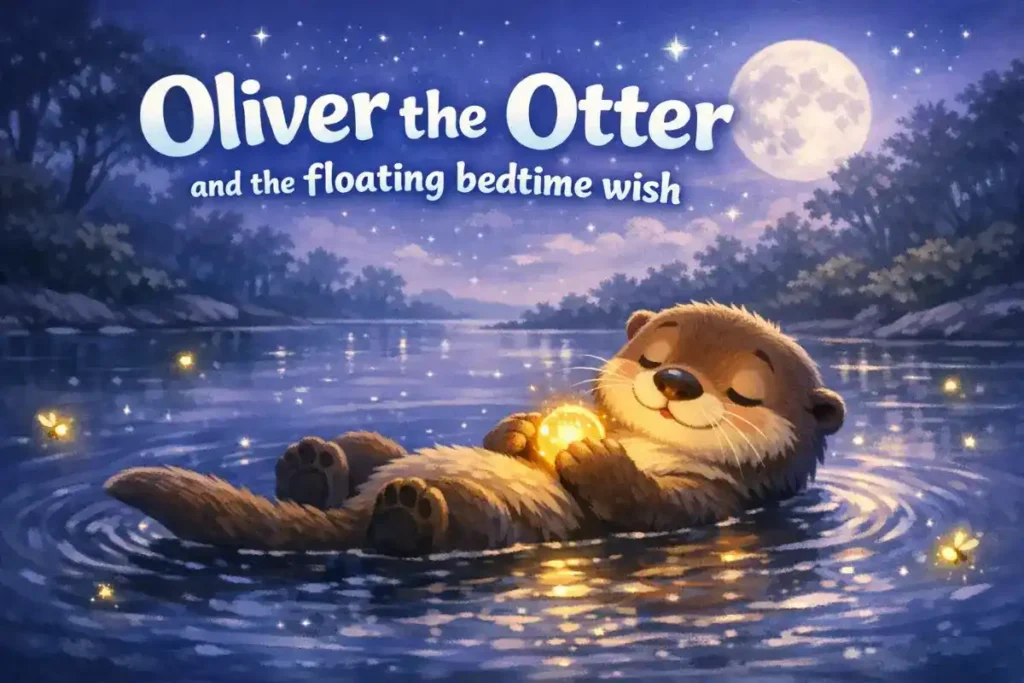 Animal stories for kids: Oliver the Otter and the floating bedtime wish