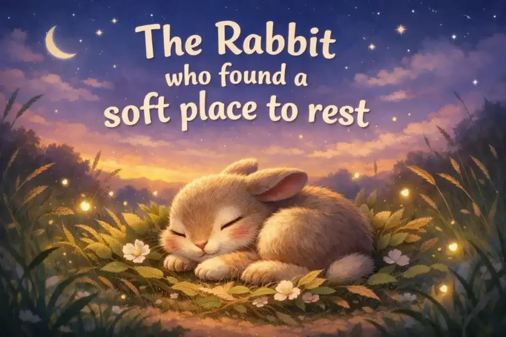 Bedtime stories for children: The Rabbit who found a soft place to rest