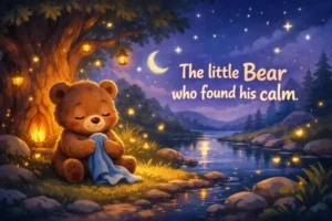 Short bedtime stories for kids: The little Bear who found his calm